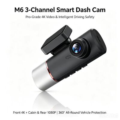 Cámara de tablero AI 4G de 3 canales 4K frontal, ADAS y DMS, seguimiento GPS, monitor de estacionamiento 24 horas al día, 7 días a la semana