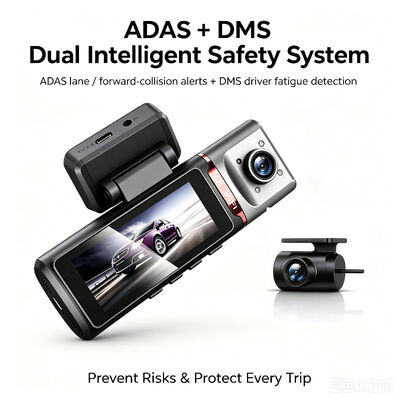 3 canales HD DVR Dash Cam 4G 4K Frente 1080P Cabina trasera GPS de seguimiento ADAS DMS 24/7 Parking Monitor para la seguridad de la flota