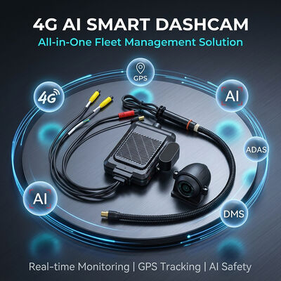 Grabadora inteligente 4G con AI Video Telemática GPS WiFi y botón de pánico SOS para la seguridad de la flota