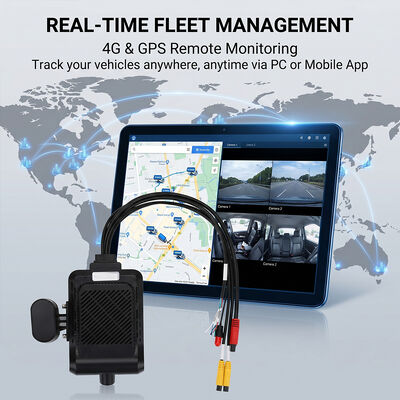 Sistema 4G Dashcam para vehículos comerciales - rastreador WiFi GPS antirrobo con soporte periférico de I/O RS232