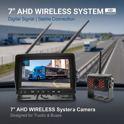 Sistema de cámara de respaldo inalámbrico Digital, Monitor de pantalla táctil de 9 ", cero retardo, Kit de señal de alcance Extra largo para remolque de viaje, autocaravana