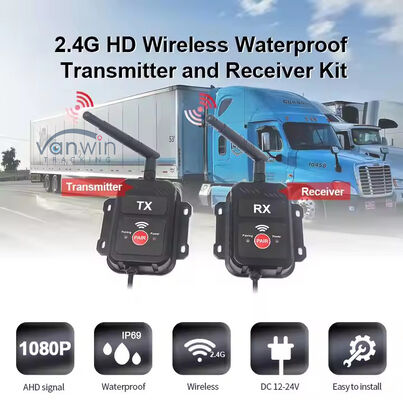 2.4G Transmisor Receptor Inalámbrico AHD Adecuado para Transmisor de Cámara de Camión Autobús Camión Dispositivo Inalámbrico