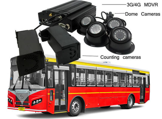 cámaras binoculares VPC DVR móvil del CCTV 720P 4 para el autobús de 23 pasajeros