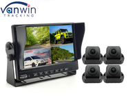 4ch Split Screen Quad Security Surveillance Recorder DVR Camera Car Monitor 10.1 Inch