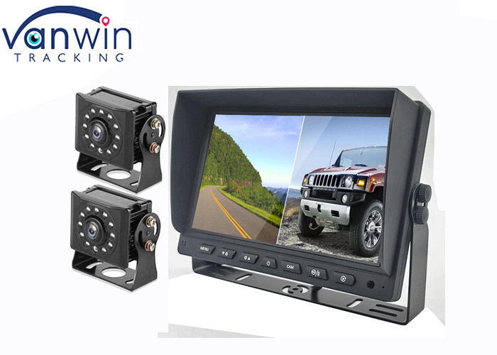 7' 9' 10' 2 Divide AHD Car Display TFT Car Monitor para grabación de video de 2 canales
