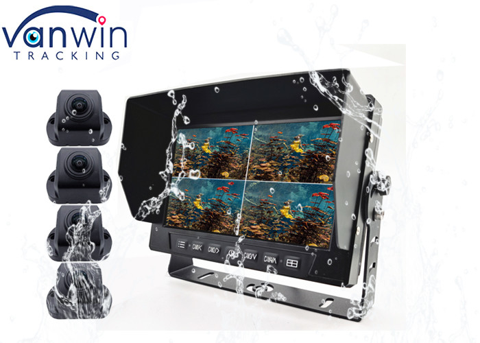 Monitor impermeable de la vista posterior del coche del autobús del camión de IP69K 7 pulgadas con la fractura 4