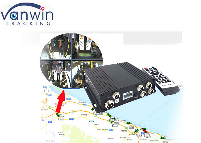 AHD 1080P 4G GPS SD Bus registrador de datos de viaje del vehículo Con Wifi Control de nivel de combustible Sistema de conteo de personas