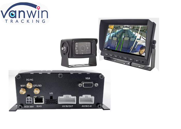 8 channel 4G GPS WIFI HDD SD vehicle mobile wireless camera system