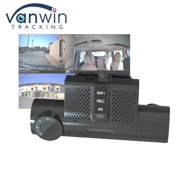 Caja negra de automóvil portátil de tamaño pequeño 2CH con función GPS 3G / 4G WIFI para taxi