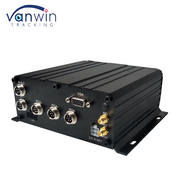 NVR móvil de 8 canales con H.264 HDD 1080P Disco duro remoto 3G 4G GPS WiFi Vehículo Bus Truck Monitoreo de red