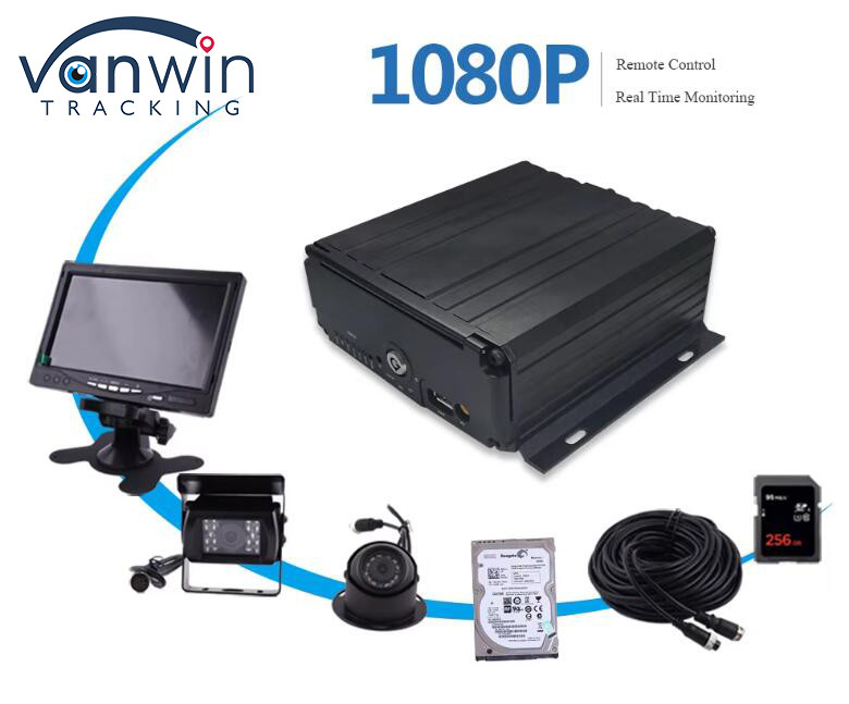 8 canales de disco duro tarjeta SD DVR móvil H.264 MDVR de coche para la vigilancia de la seguridad del vehículo