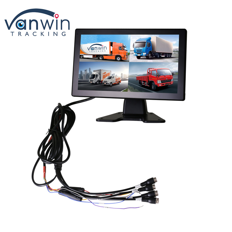 Máquina de grabación de tarjetas SD montadas en automóviles 4G con monitoreo de 4 canales y posicionamiento GPS