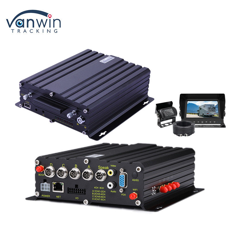 H.265 4CH HD Vehicle Mobile DVR 1080P AI Car Recorder con entrada de alarma Entrada de velocidad de pulso