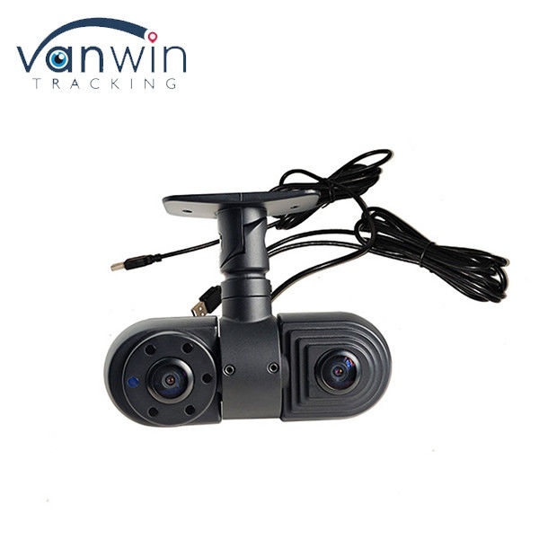 Autobús Dual lente gran angular 2CH 1080P HD dentro de la cámara delantera del automóvil usb con sensor CMOS / CCD