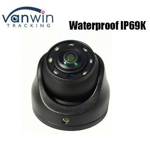 180° 1080P 2MP impermeable IP69K cámaras de domo interiores / exteriores con visión nocturna IR para autobuses / camiones