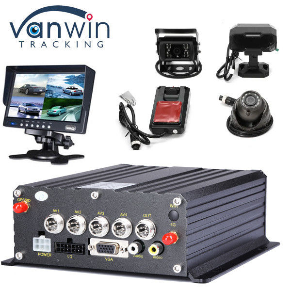 4G GPS Wifi 4CH 1080P cámara de respaldo inversa ADAS DMS AI Detección de punto ciego HDD DVR móvil