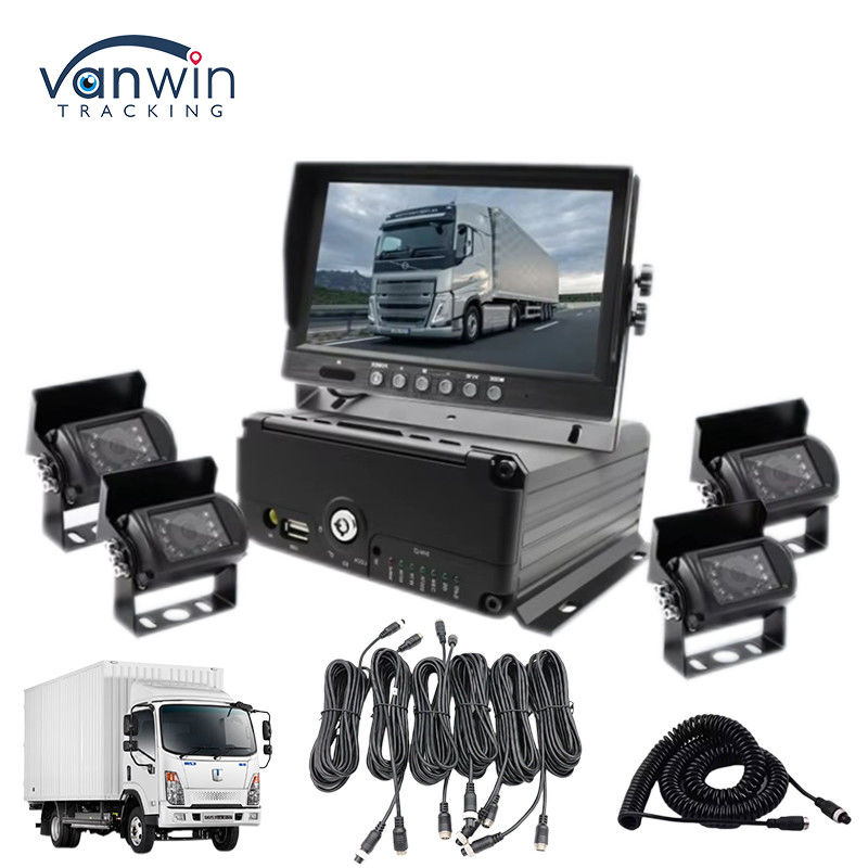 Automóvil Black Box Camera Automóvil DVR SIM SD Card Camión Instrumento de grabación de automóviles MDVR cámaras delanteras y traseras utilizadas para la caja del autobús