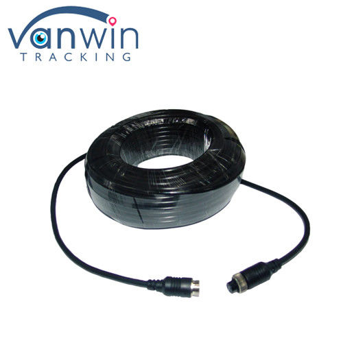 20m Grado de aviación GX12 4pin Hombre a mujer cámara de marcha atrás cámaras de vista trasera Cable de extensión para conexión DC 12V/24V
