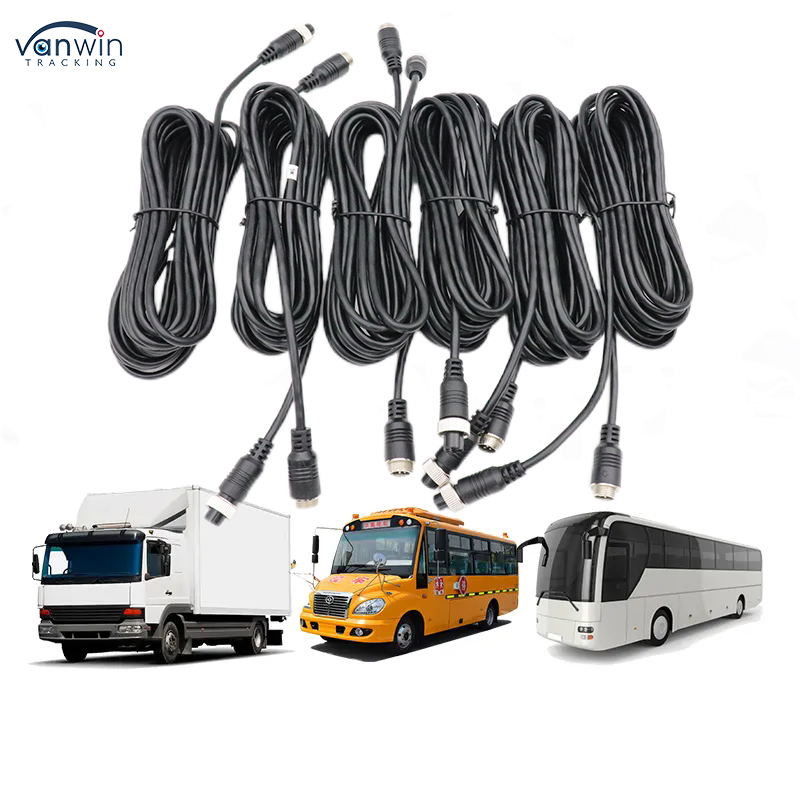 Accesorios de DVR Cables de extensión de aviación 5M Cables de cámara de respaldo de 4 pines de hombre a mujer