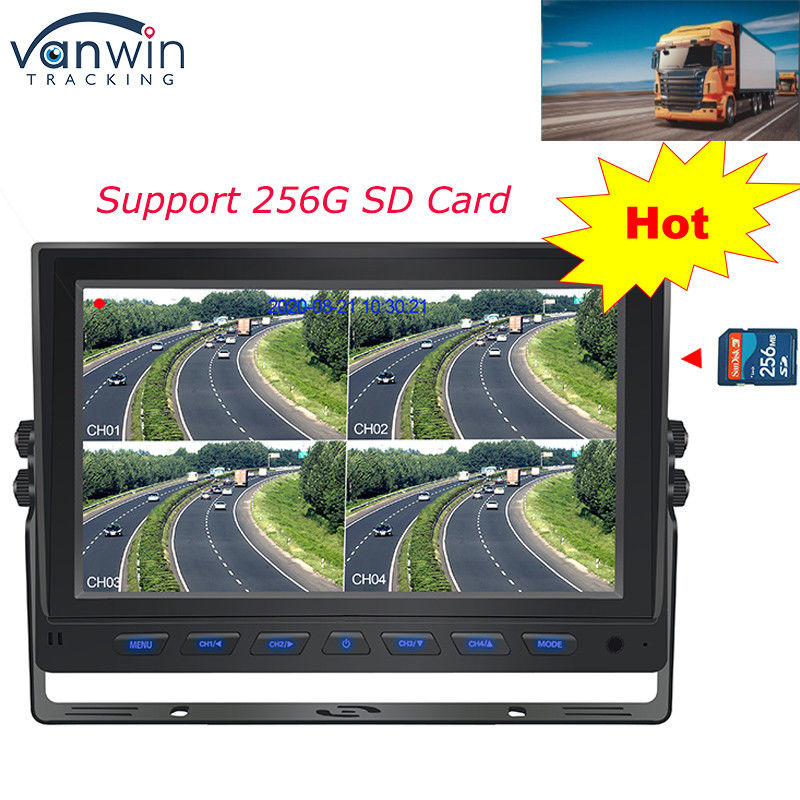 7 pulgadas en tiempo real GPS 4G AHD 4CH Monitor TFT Monitor de coche