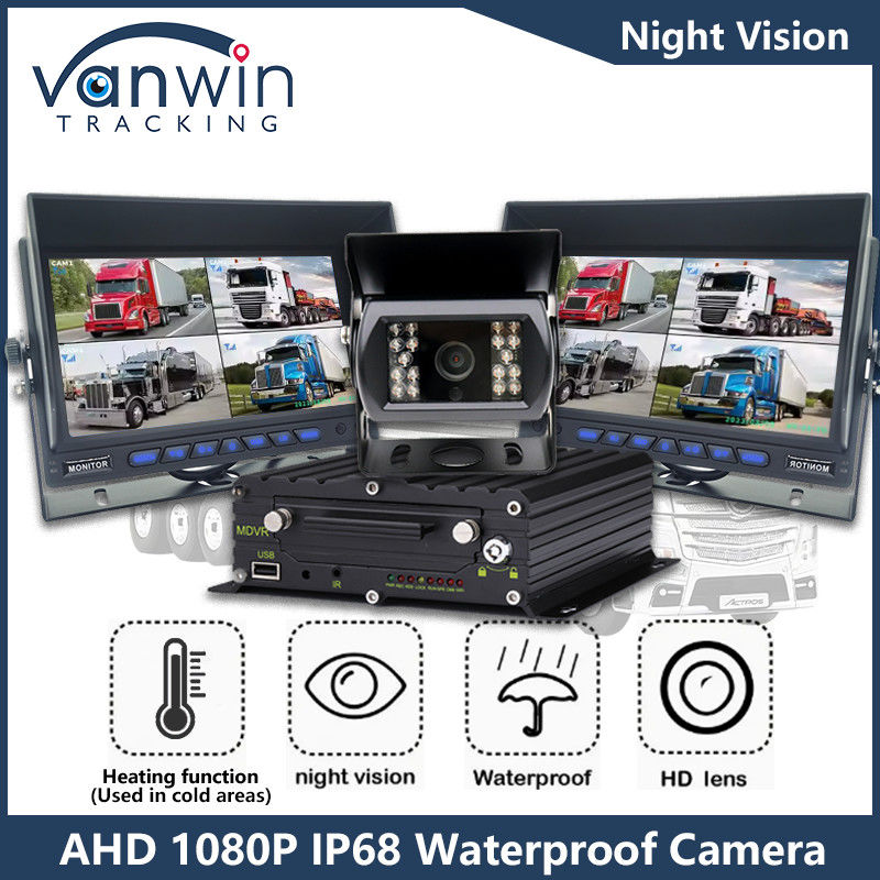 1080P AHD IP68 cámara de vigilancia de automóviles IR de visión nocturna cámara de vehículo para autobús camión