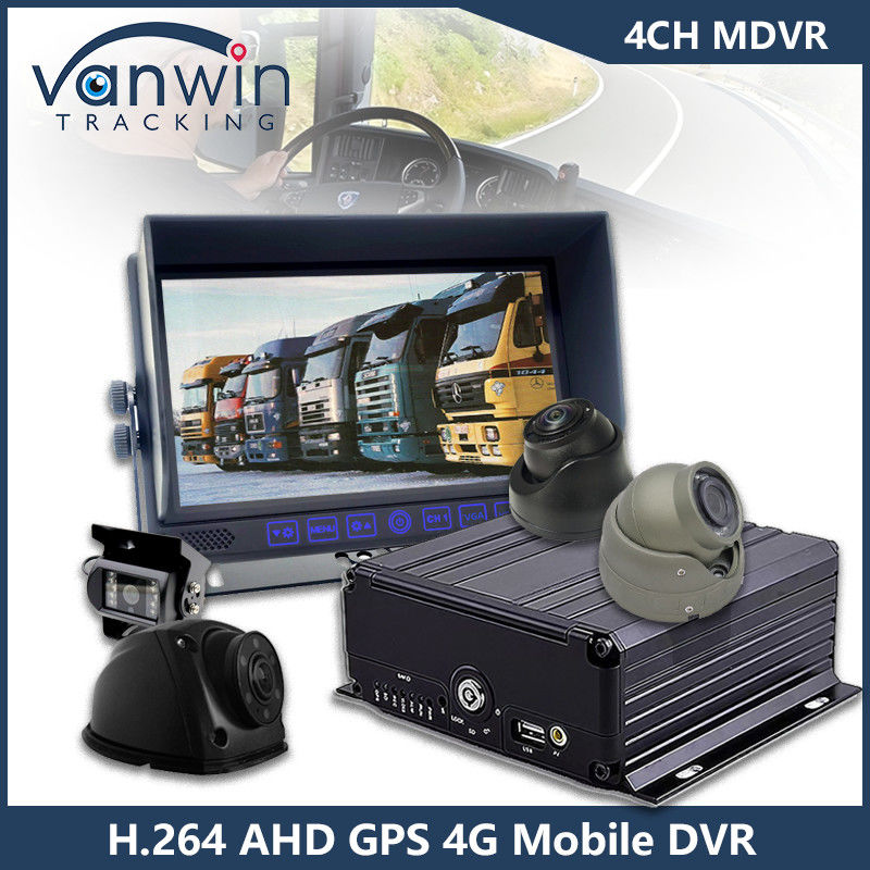 4CH GPS 4G WiFi DVR móvil Full HD 1080P cámara de coche HDD Mdvr para autobús furgoneta camión vehículo