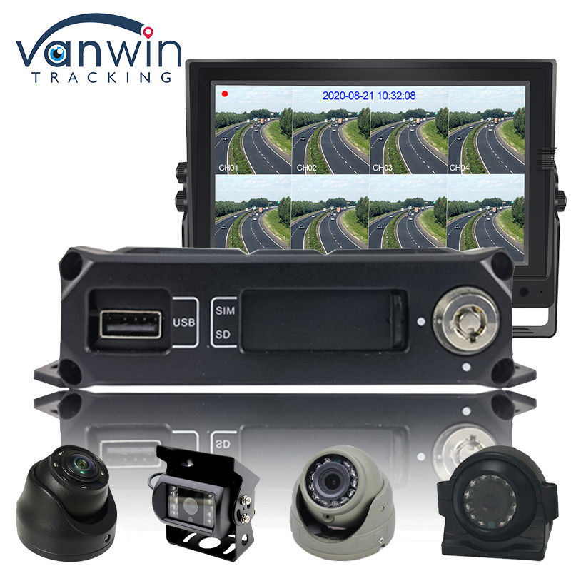 H.264 4CH HD 1080P DVR móvil 4G GPS WIFI Tarjeta SD MINI MDVR para monitoreo de video de automóviles
