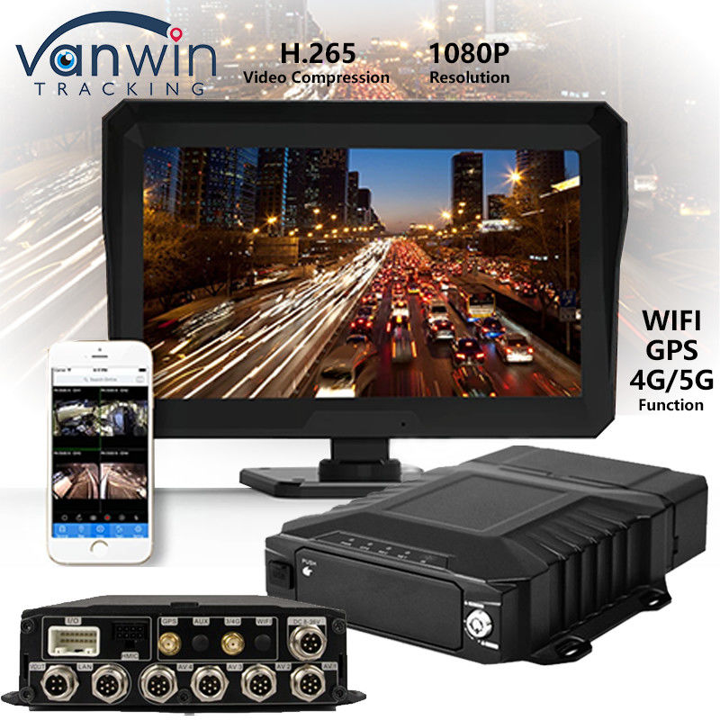 8CH 1080P AHD HDD DVR móvil con 4G GPS MDVR grabador Sistema de alarma de vigilancia de seguridad de camión