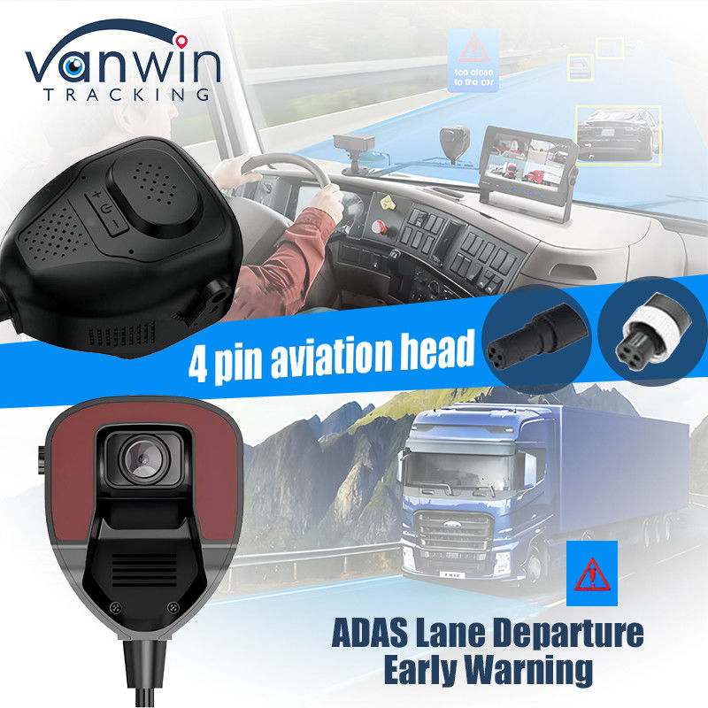 Cámara ADAS delantera del vehículo con monitor 4G AI ADAS MDVR para gestión de flotas