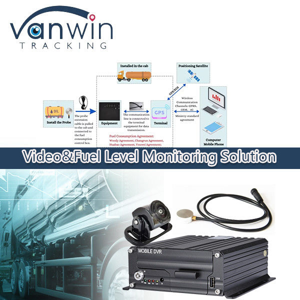 4G móvil inalámbrico DVR medidor del nivel de aceite del diésel del tanque de combustible de nivel de monitoreo sensor para camiones