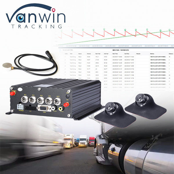 Easy Intall Vehículo Cctv MDVR Ultrasonido Control del nivel de líquido del aceite de combustible diesel Control de la flota