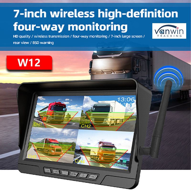 7 pulgadas de monitoreo inalámbrico del coche Kit de cámara solar con IP68 CCTV Seguridad cámara inalámbrica