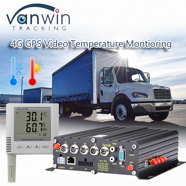 Sistema de monitoreo de temperatura de camiones congeladores 4G Vehículo GPS MDVR todo en una solución