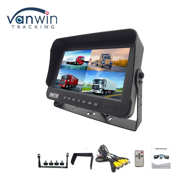10.1 pulgadas AHD 1080P MDVR Monitor de 4 canales Full HD Inoxidable Monitor de pantalla dividida para vehículo