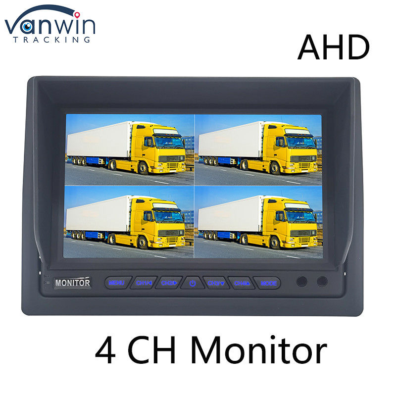 AHD Monitor 4 Canal 7 pulgadas Full HD1080P MDVR Split Display Monitor de coche para el vehículo