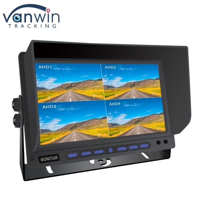 7 pulgadas de AHD Cuadricampo Split Car Monitor Sistema de monitorización de la pantalla del vehículo