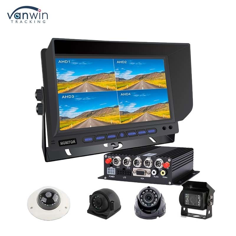 AHD/CVBS Multiple Video Mixed Input 4 Channel 7 Inch Split Display Monitor para automóviles para vehículos