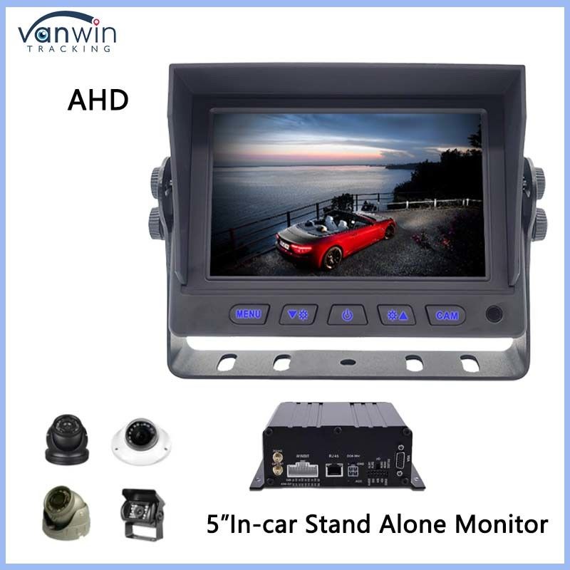 5 pulgadas AHD LCD Monitor de automóviles pantalla digital para vehículos USB GPS para camiones