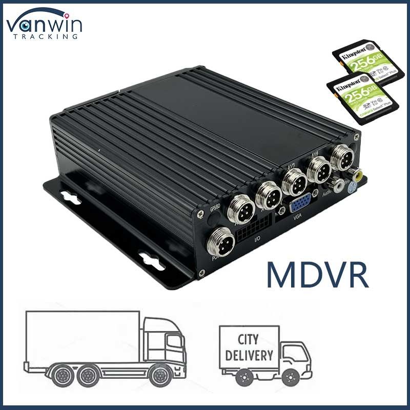 4CH 1080P Dual SD Card DVR móvil 4G GPS1080P Función GPS del vehículo 12 meses de garantía
