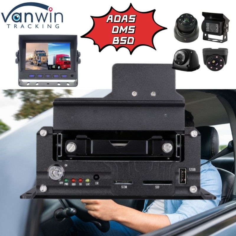 Soporte profesional para DVR 4CH HDD ADAS DMS BSD Función 4G GPS Rastreador de vehículos