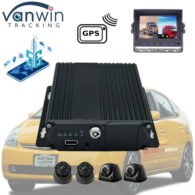 5G GPS Vehicle Tracker 4 Canal Tarjeta SD MDVR para el servicio de apoyo de autobuses de taxis