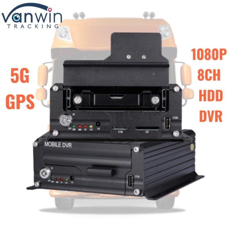 1080P 8CH Disco duro DVR 5G GPS Tracker Sistema de monitoreo de vehículos de gran almacenamiento para la seguridad de la flota
