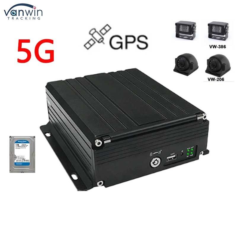 4 canales HDD DVR 5G GPS Tracking 1080P HD Moblie DVR Soporte de sistema de video OEM/ODM para automóviles camiones autobuses MDVR coches caja negra