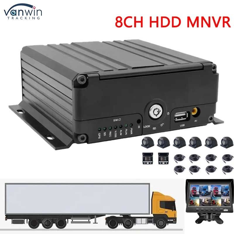 H.264 MNVR de 8 canales con WiFi 4G Rastreador GPS opcional de vehículos para soporte de vehículos OEM