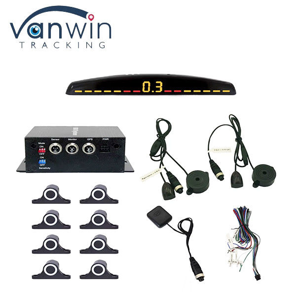 5M Sensor de estacionamiento Kit de estacionamiento de automóviles Buzzer 8 Sensores de respaldo inverso Radar de alerta de sonido Indicador Sistema de sonda