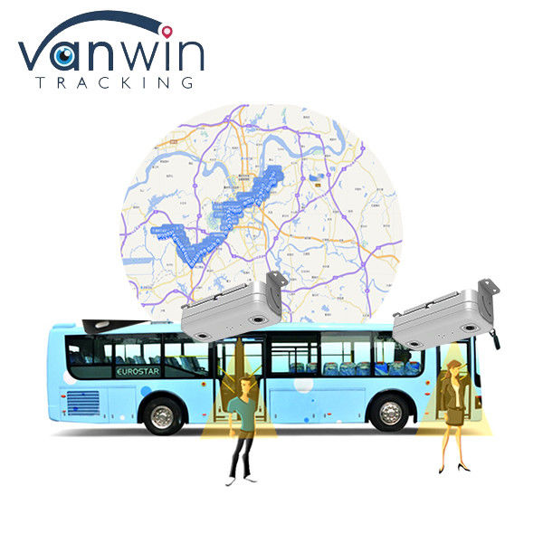 Contador automático de dos pasajeros de autobús y 6CH ADAS DMS HDD SD GPS 4G MDVR con sistema de monitoreo remoto