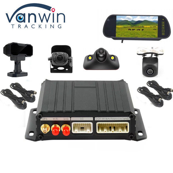 4CH Mini SD DVR móvil GPS Wifi 4G 4CH Kit Taxi cámara de circuito cerrado DVR de automóvil con ADAS DMS