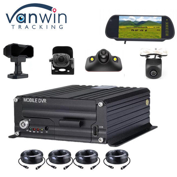 8CH 4CH 4G GPS ADAS DMS 2TB HDD SD Kit de DVR móvil AI MDVR Sistema de seguimiento GPS Taxi MDVR