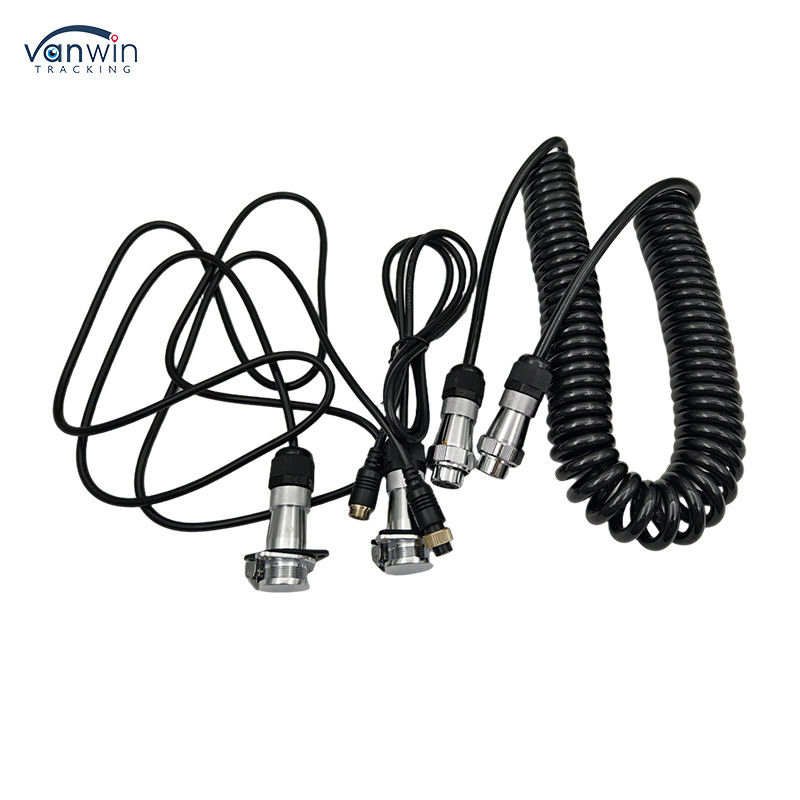 Cable de cámara de cable electrónico de 12 V para cámaras de visión trasera de camiones, autobuses y tractores. Material de contacto: Cobre. Nivel de protección: IP68