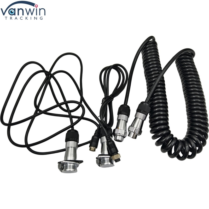 4Pin Waterproof Trailer Cable 12V Electronic Wire Camera for Double Truck Bus Tractor Rear View Cameras
